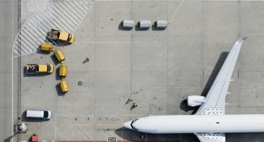 Airplane on runway