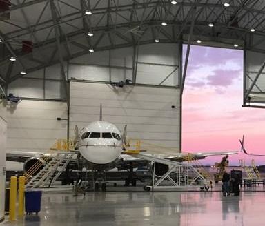 Rockford interior hangar